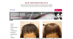 Desktop Screenshot of hairrestorationnyc.org